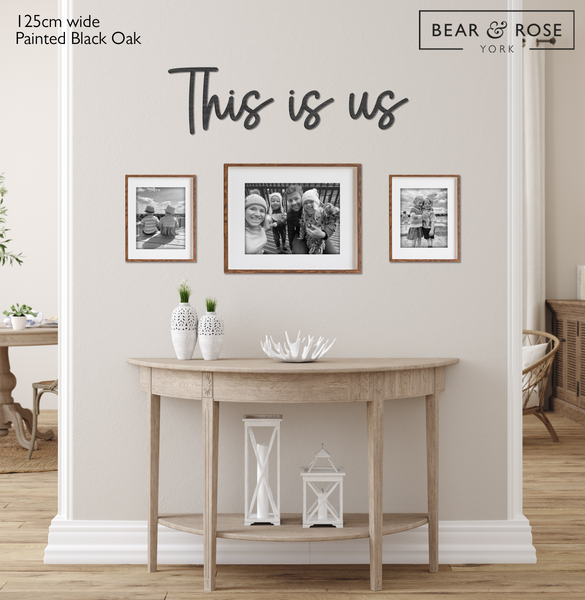 This is us - Wooden Wall Decor | Bear and Rose