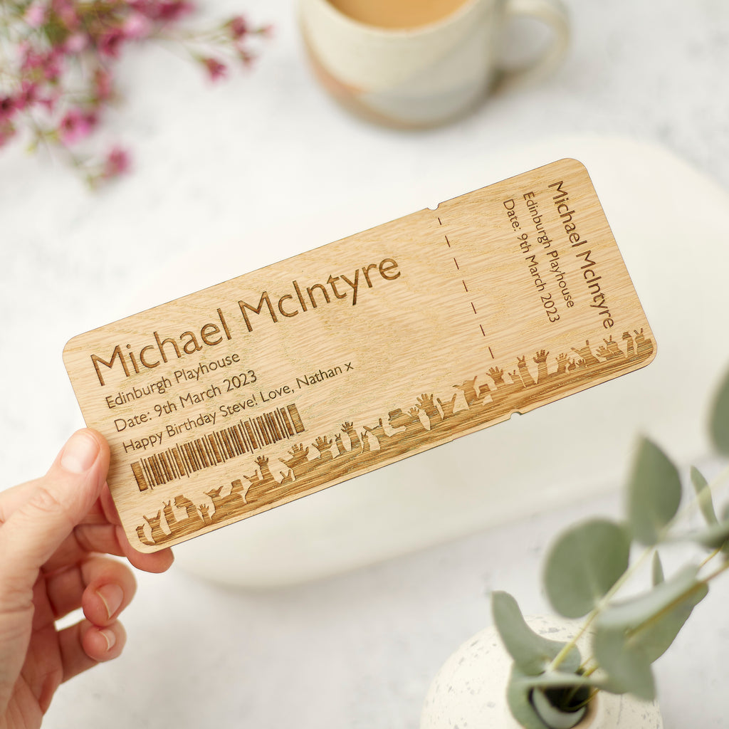 Personalised Wooden Event Ticket