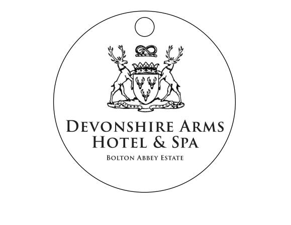 CUSTOM ORDER - The Devonshire Arms Keyring | Bear and Rose
