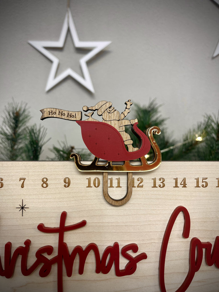 Christmas Countdown - Red Car or Santa Sleigh - 40% OFF SALE!