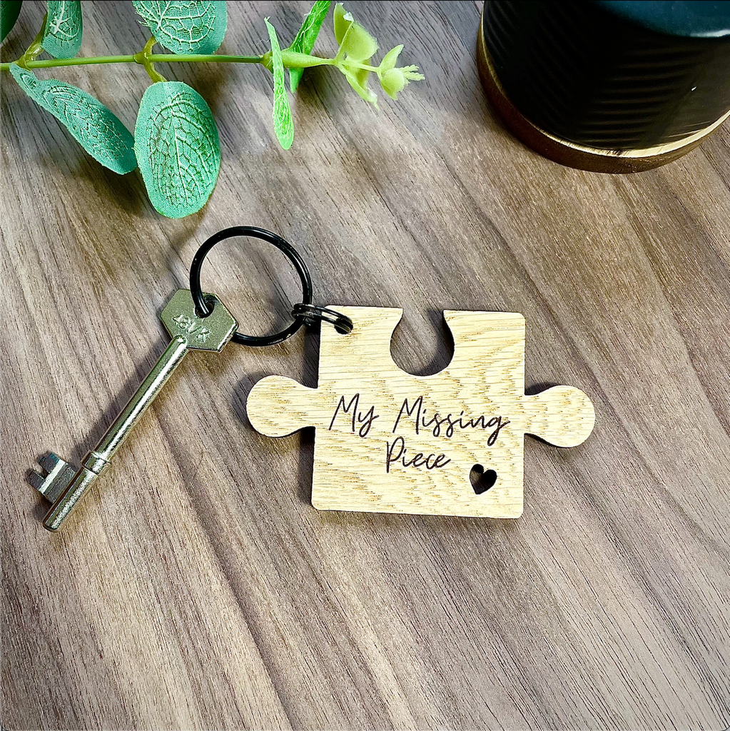My Missing Piece - Wooden Keyring