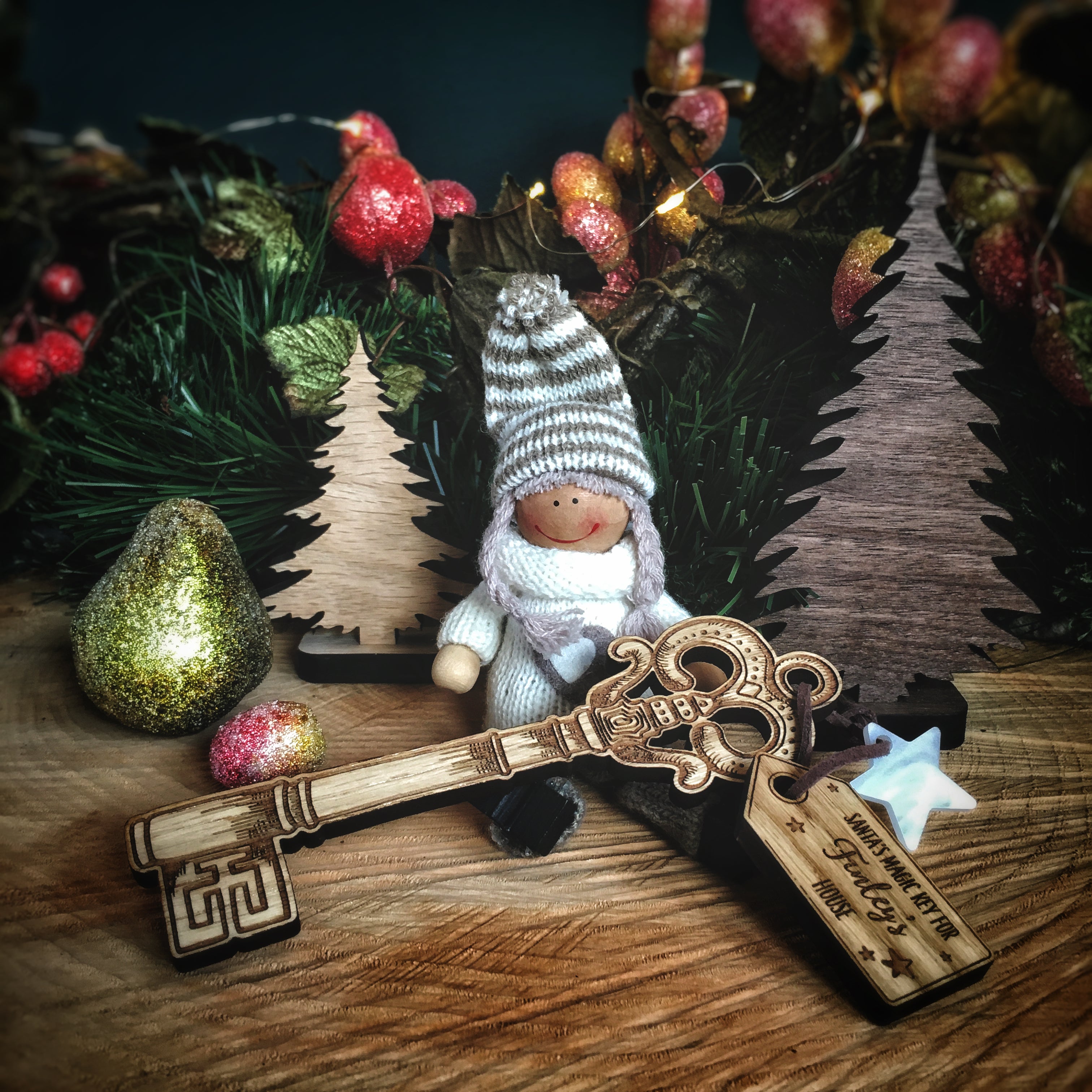 CHRISTMAS MAGICキーホルダーセット Santa's Magic Key | Bear and Rose