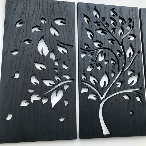Trio Tree Panel | Bear and Rose