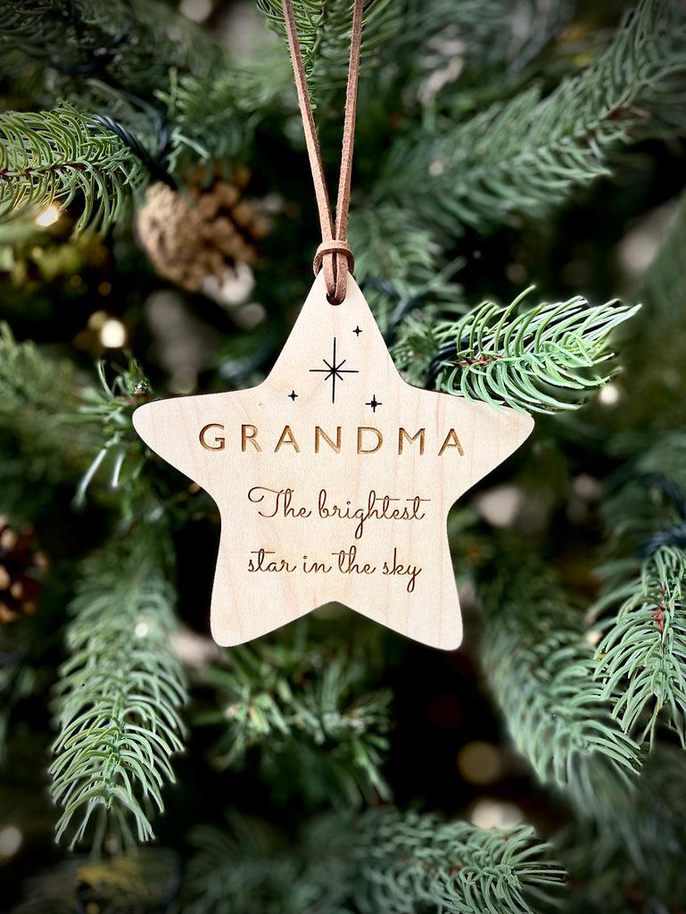Personalised Brightest Star In The Sky - Memorial Tree Decoration