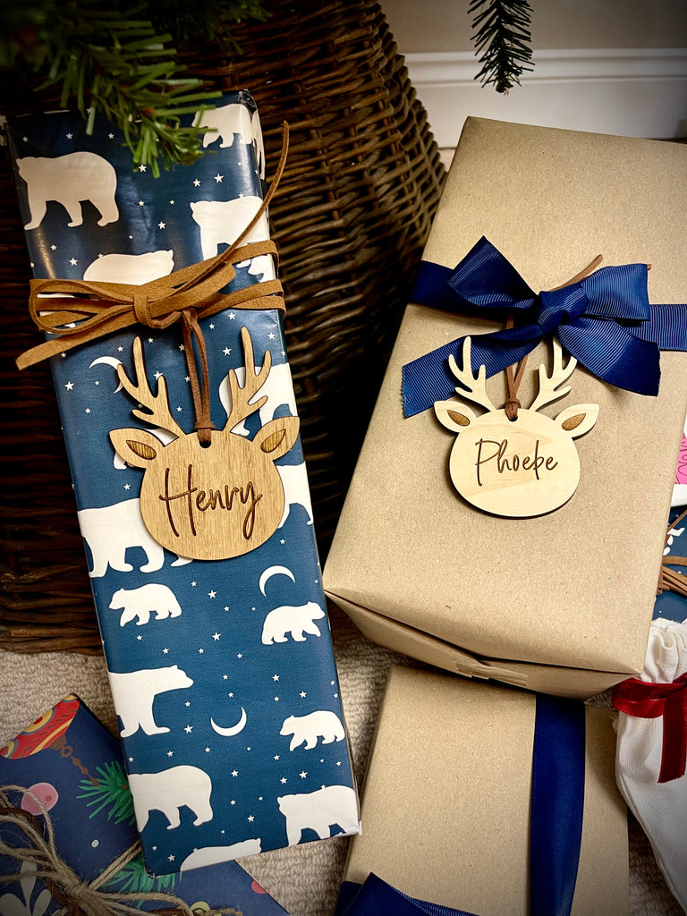 Personalised Deer Wooden Gift Tag