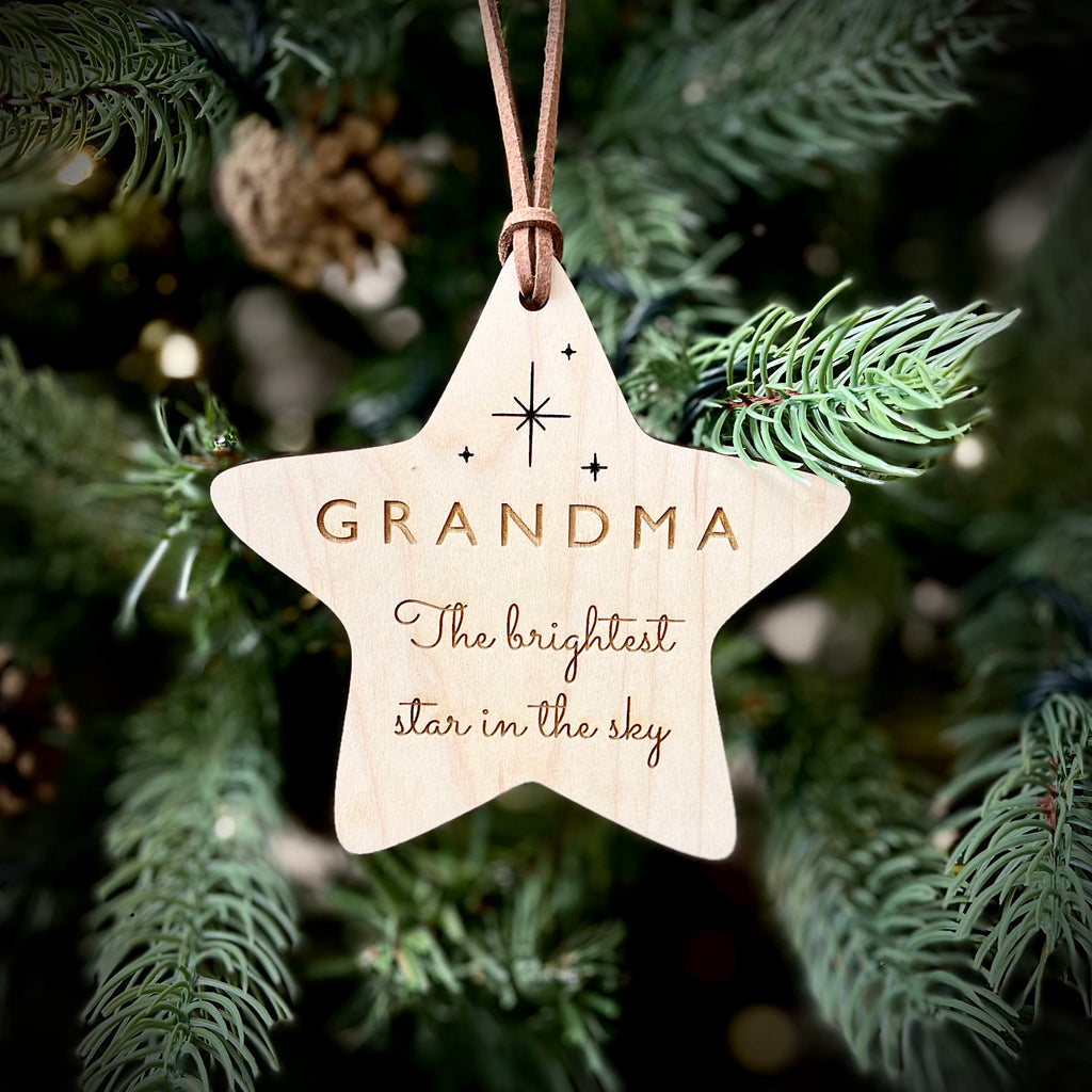 Personalised Brightest Star In The Sky - Memorial Tree Decoration