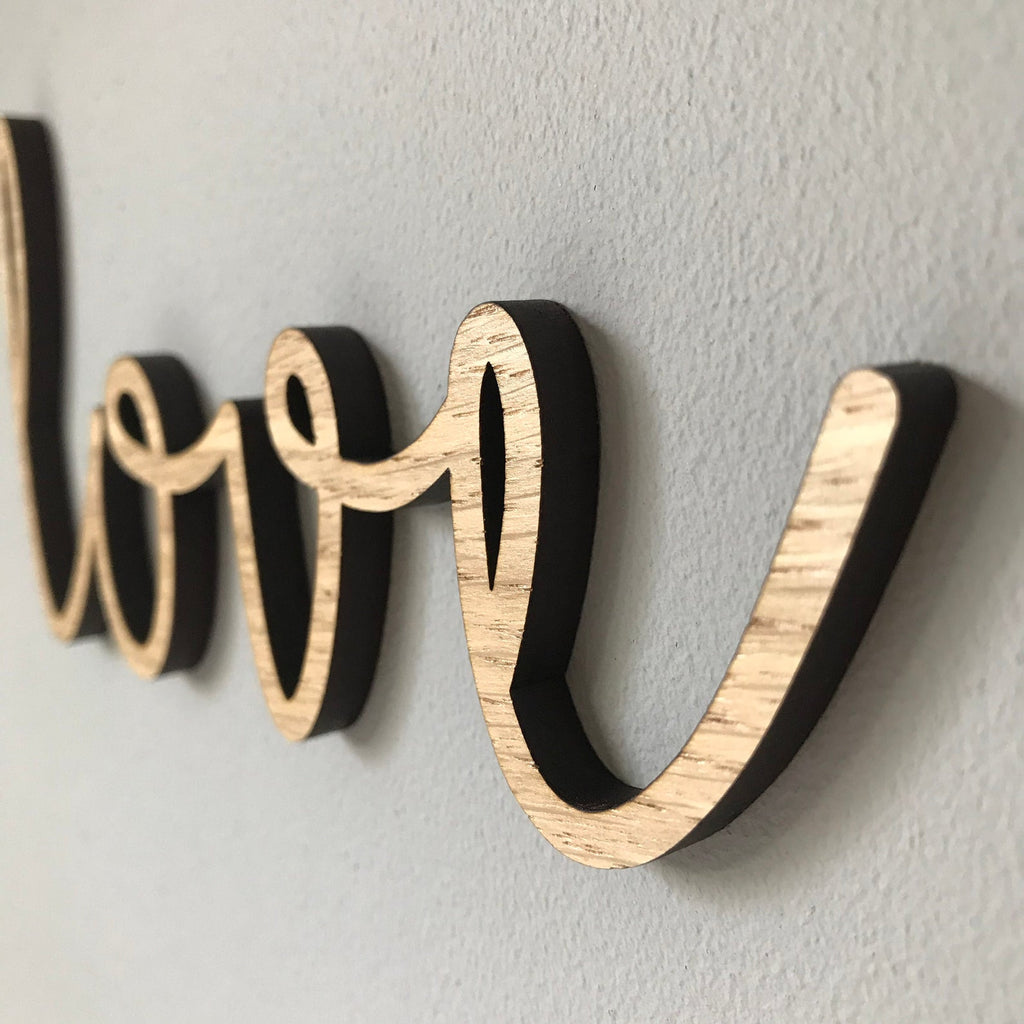 Wooden "love" Wall Plaque