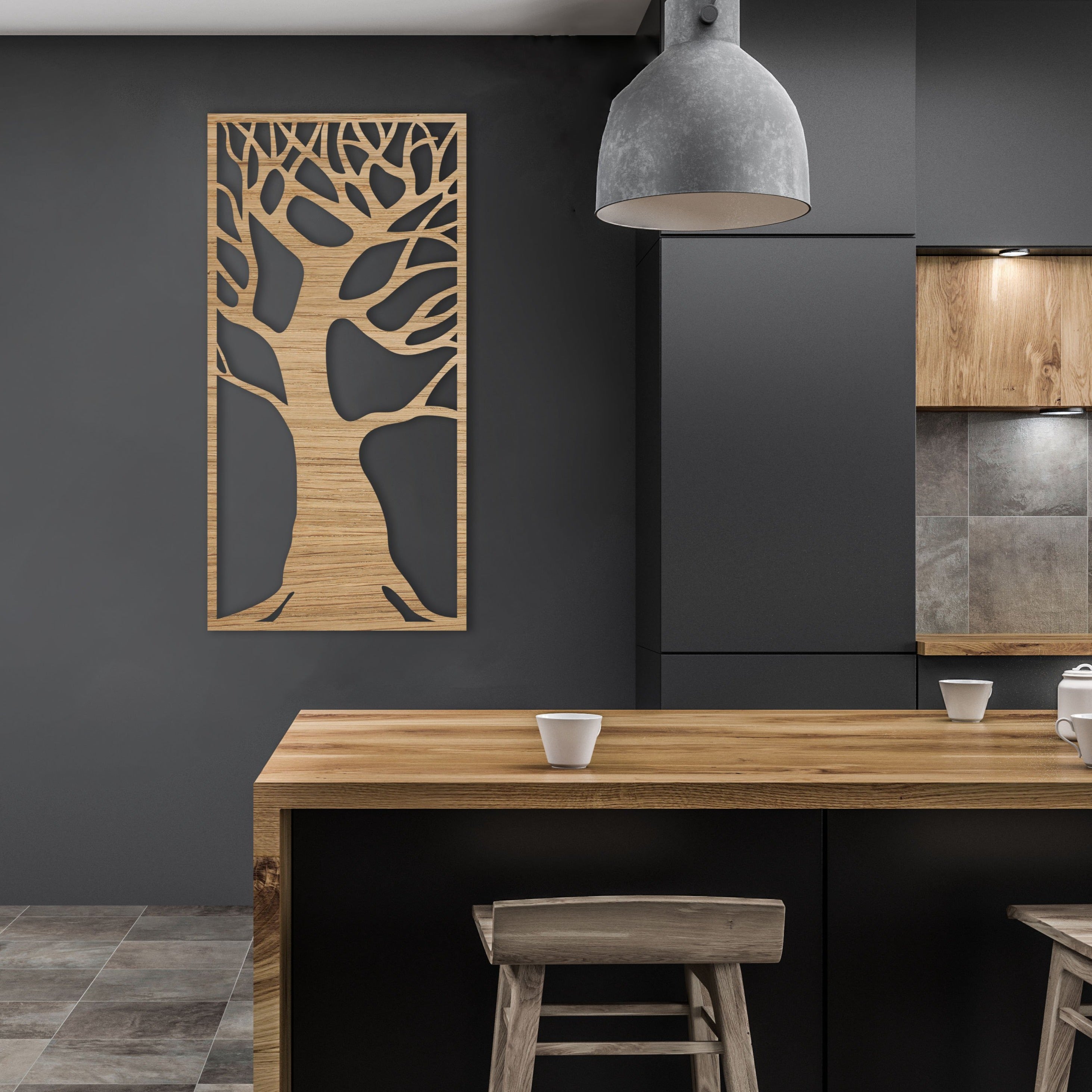 Oak Tree Wall Border Designs Hereford Staged Cluster Chandelier