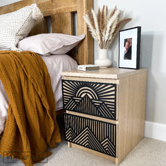 Ikea malm bedside top cabinet